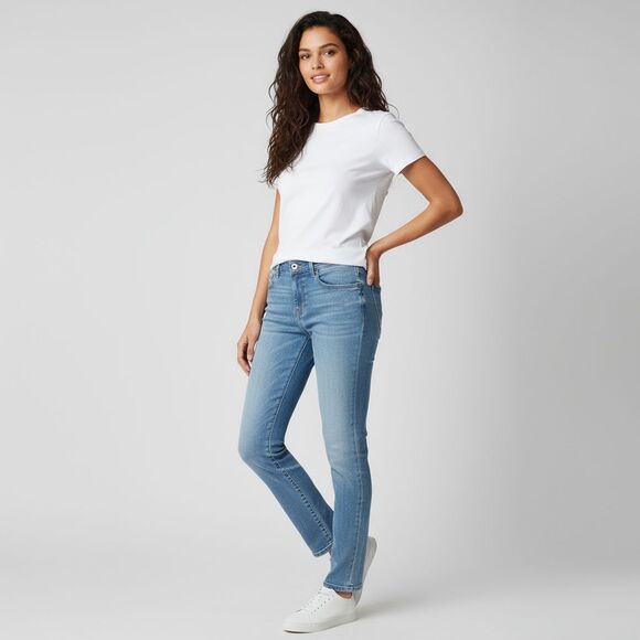 Loft Jeans Relaxed Skinny Size 0 Mid Rise Light Wash - Picture 1 of 9